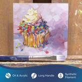 Bristlon® Long Handle Flat Paintbrush | Long Handle | 1901
